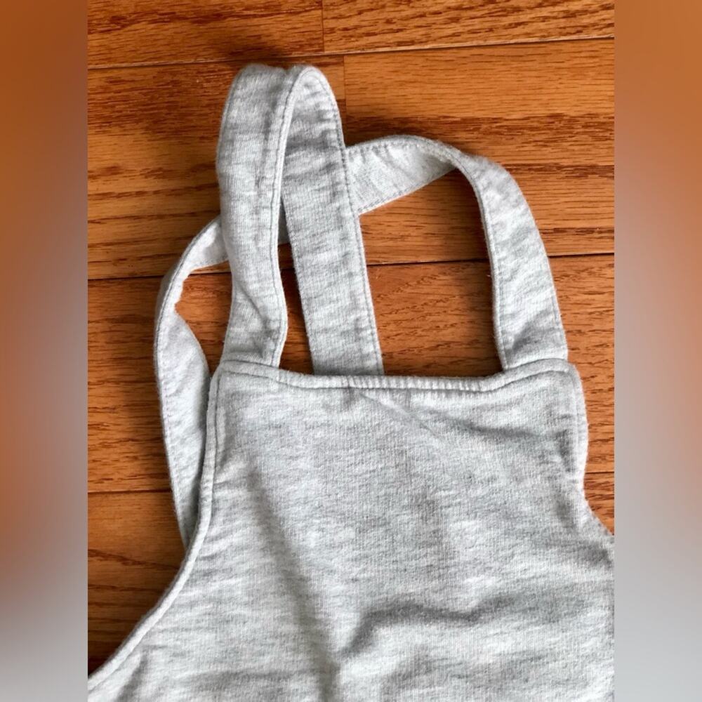 Nordstrom Grow With Me Adjustable Organic Cotton Gray Overalls Boy’s Size S - Picture 3 of 8